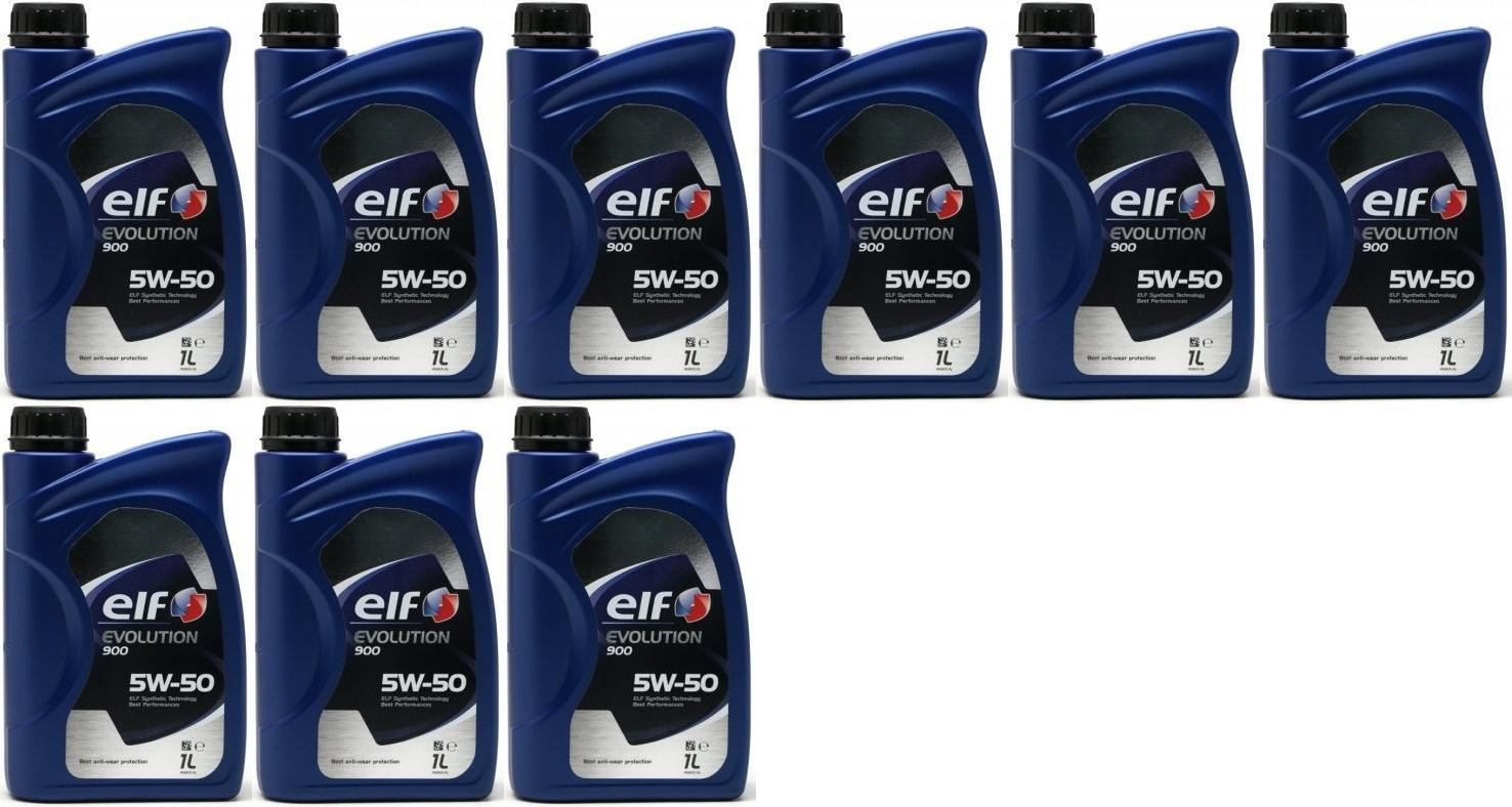 Elf Evolution 900 5W-50 Motoröl 9x 1l = 9 Liter