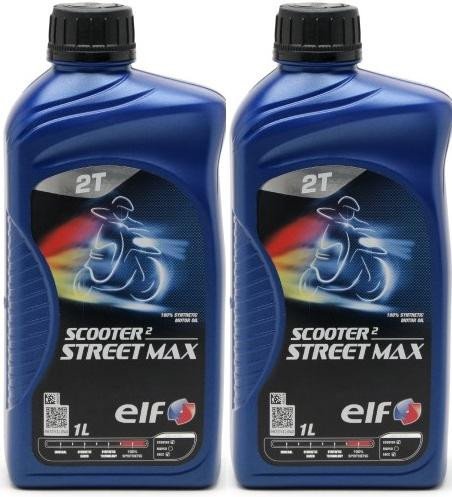 Elf Scooter 2 Street Max teilsynthetisches Motorrad Motoröl 2x 1l = 2 Liter