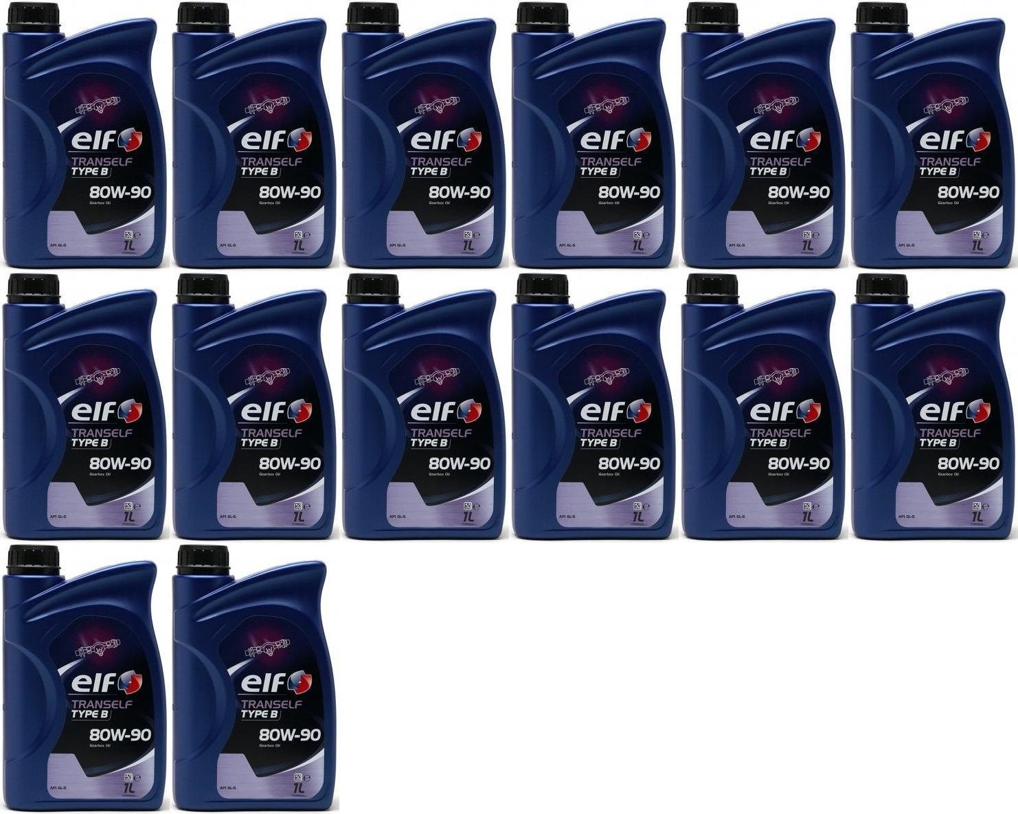 Elf Tranself Type B 80W-90 Getriebeöl 14x 1l = 14 Liter