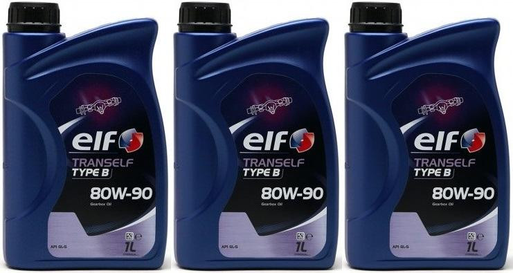 Elf Tranself Type B 80W-90 Getriebeöl 3x 1l = 3 Liter