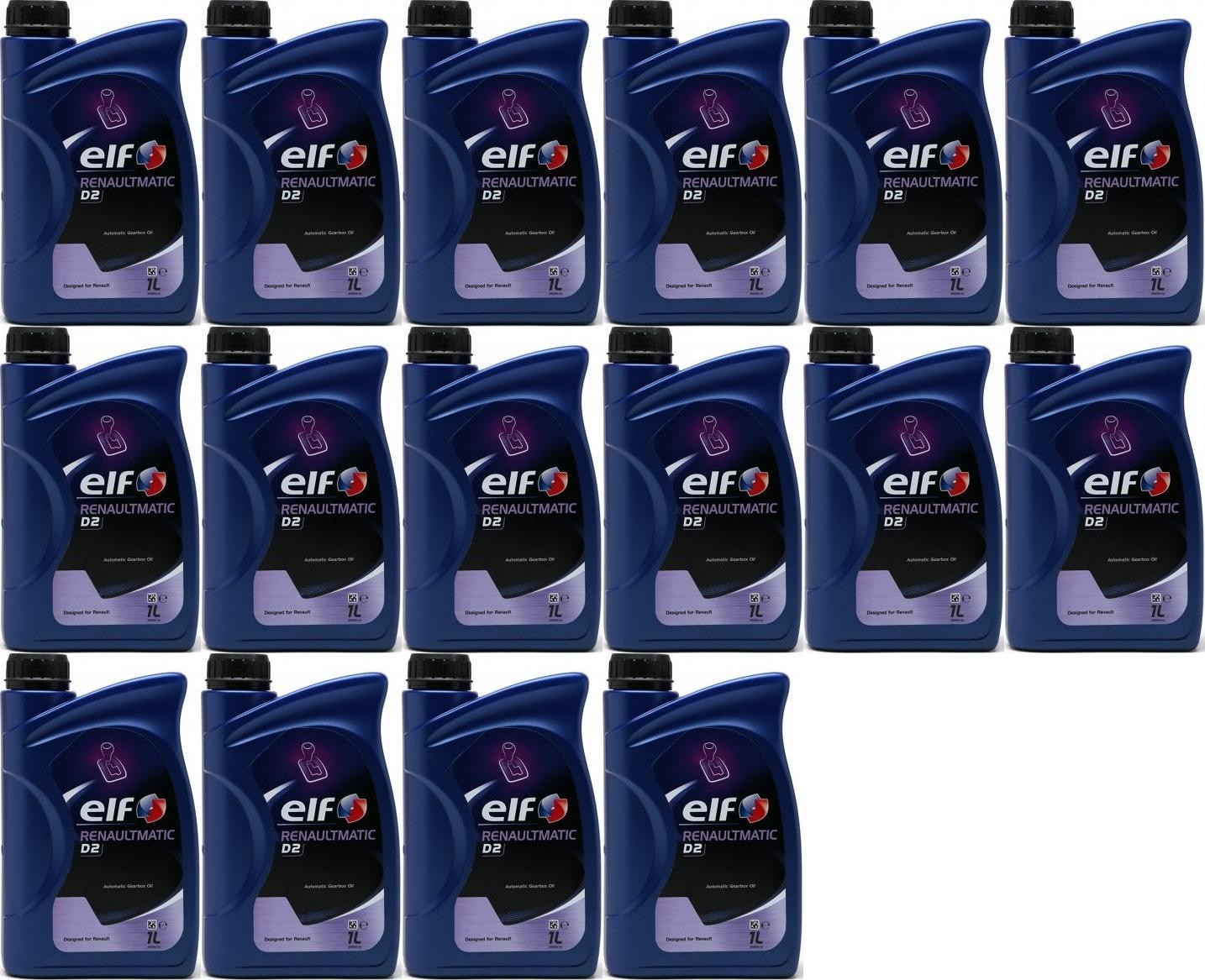 Elf Renaultmatic D2 Automatik 16x 1l = 16 Liter