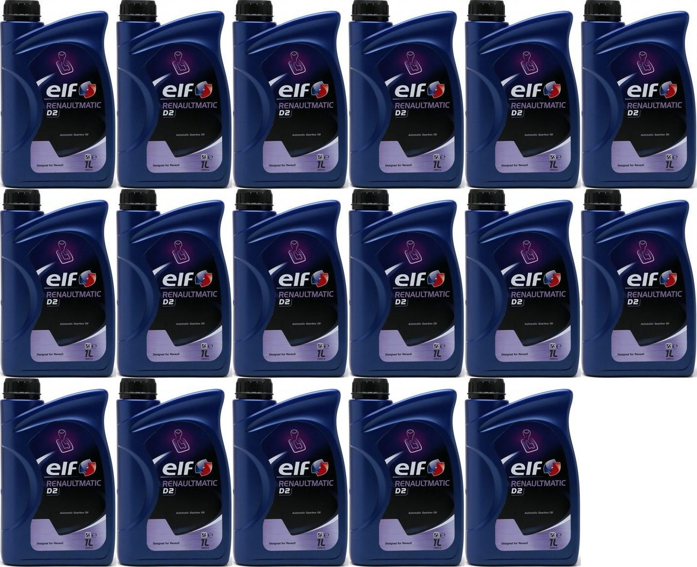 Elf Renaultmatic D2 Automatik 17x 1l = 17 Liter