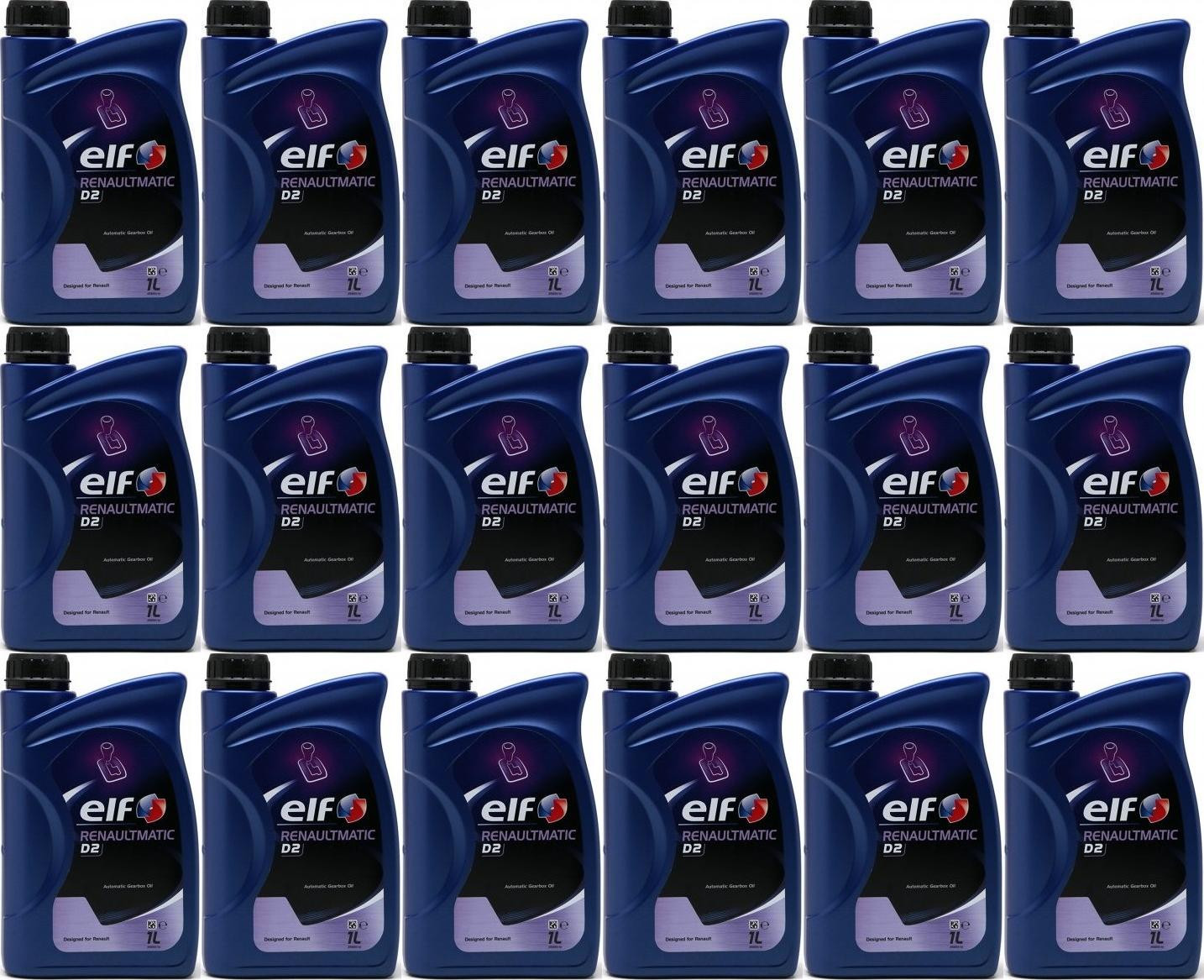 Elf Renaultmatic D2 Automatik 18x 1l = 18 Liter
