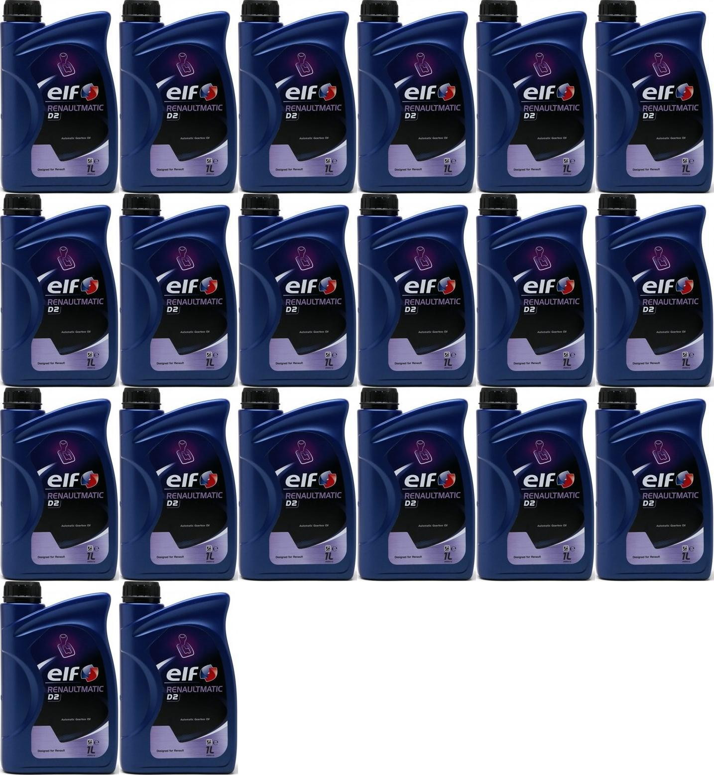 Elf Renaultmatic D2 Automatik 20x 1l = 20 Liter