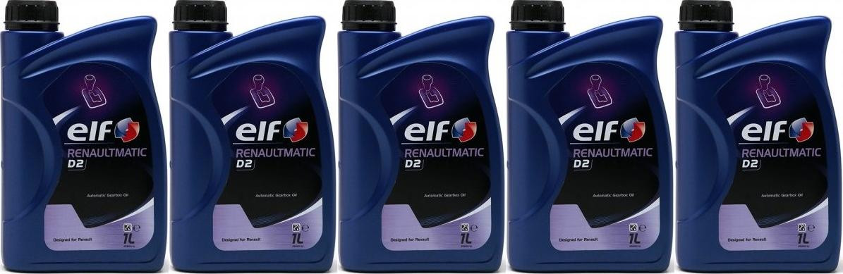 Elf Renaultmatic D2 Automatik 5x 1l = 5 Liter