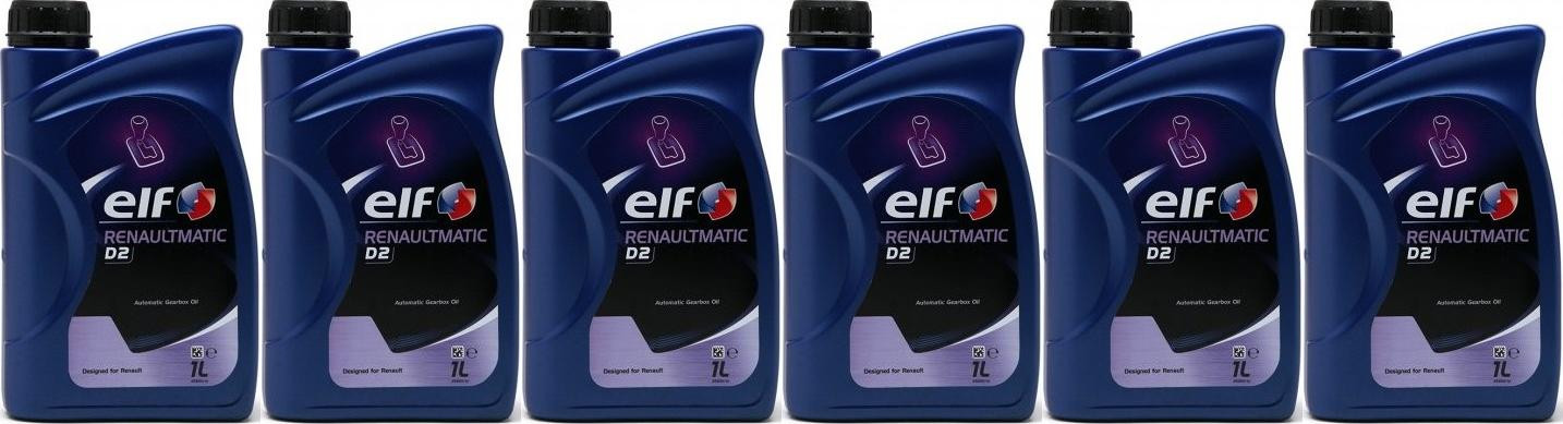 Elf Renaultmatic D2 Automatik 6x 1l = 6 Liter