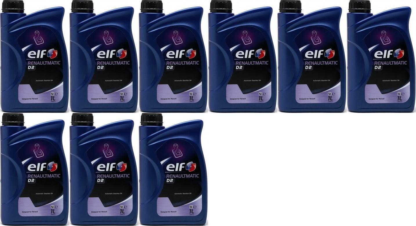 Elf Renaultmatic D2 Automatik 9x 1l = 9 Liter