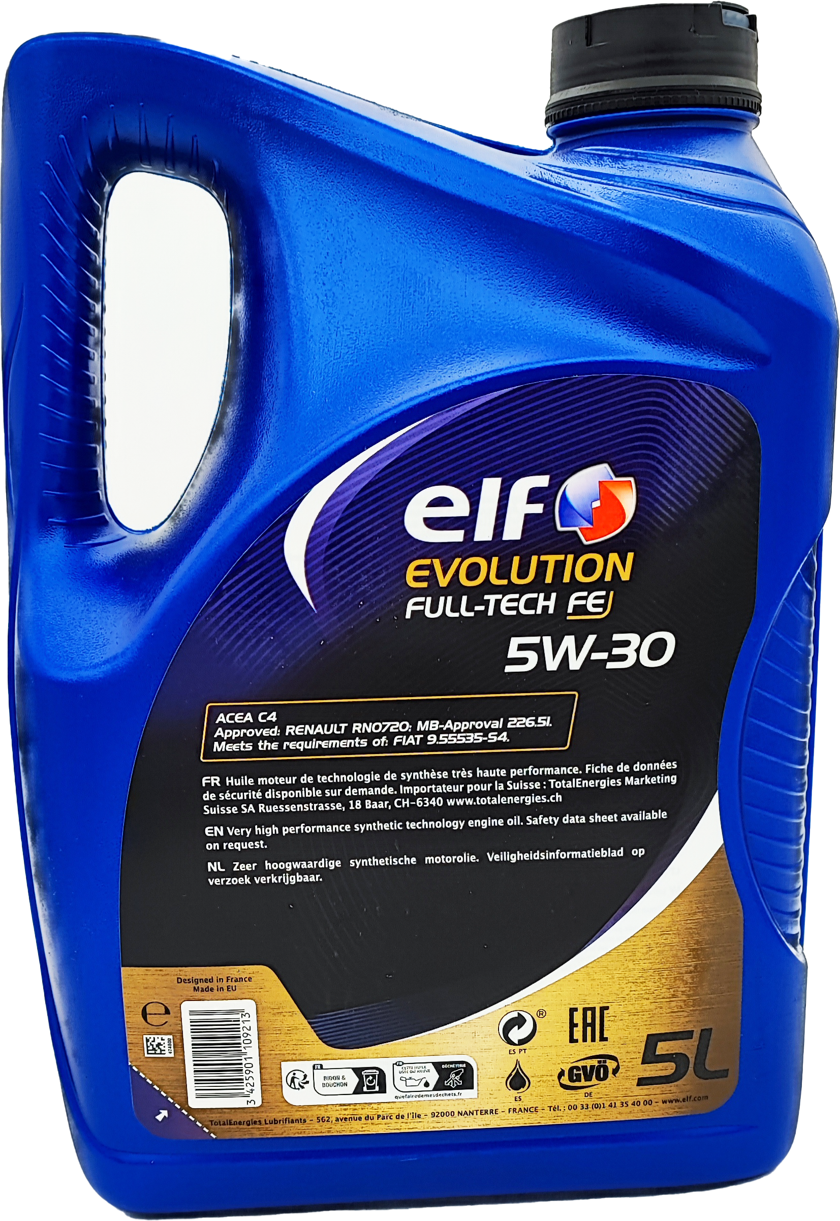 Elf Evolution Full Tech FE 5W-30 Motoröl 5l