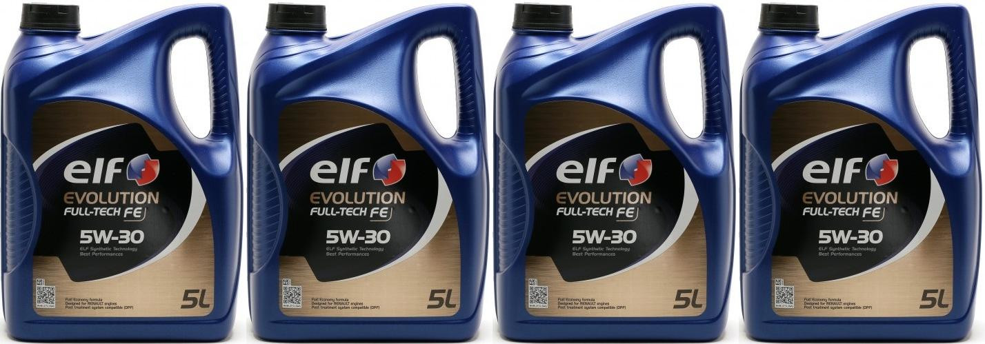 Elf Evolution Full Tech FE 5W-30 Motoröl 4x 5 = 20 Liter