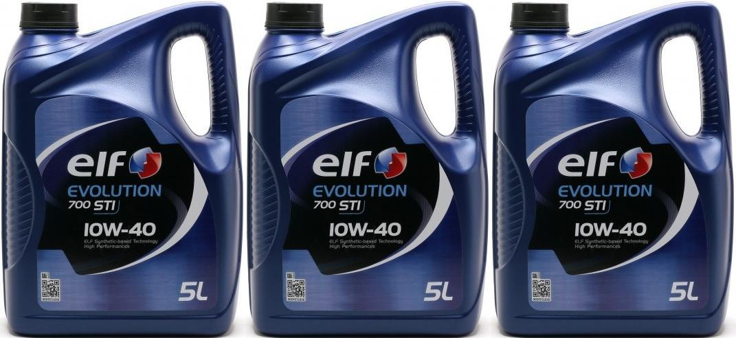 Elf Evolution 700 STI 10W-40 Diesel & Benziner Motoröl 3x 5 = 15 Liter