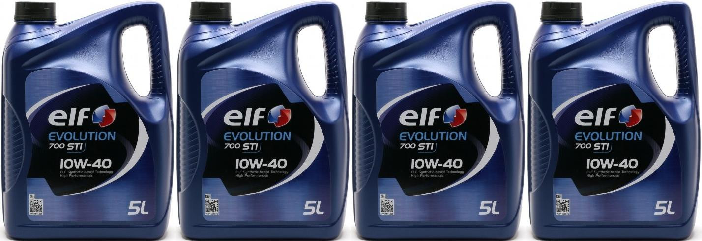 Elf Evolution 700 STI 10W-40 Diesel & Benziner Motoröl 4x 5 = 20 Liter