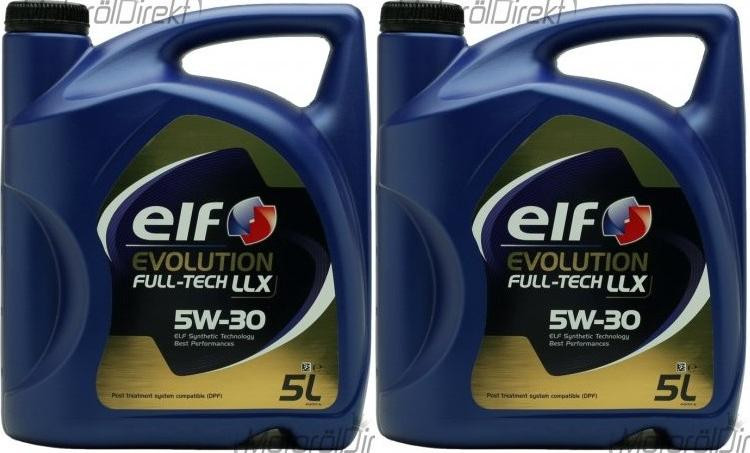 Elf Evolution FULL-TECH LLX 5W-30 Motoröl 2x 5 = 10 Liter