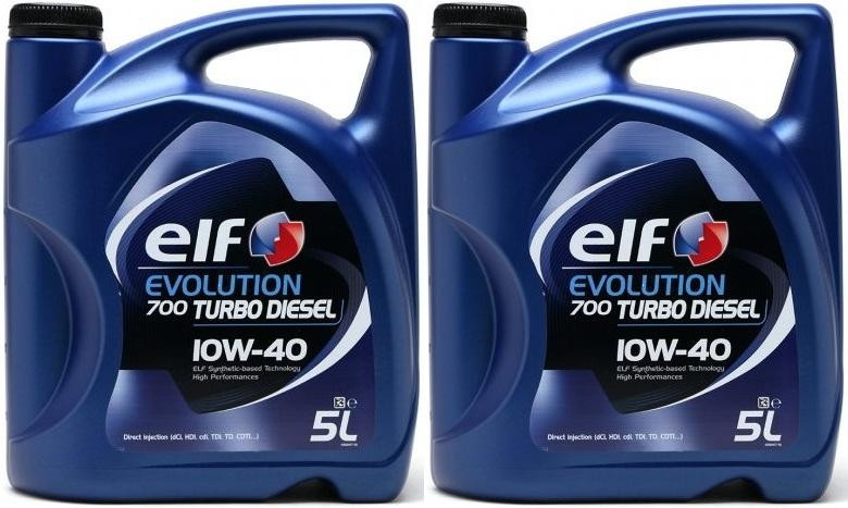 Elf Evolution 700 Turbo Diesel 10W-40 Motoröl 2x 5 = 10 Liter