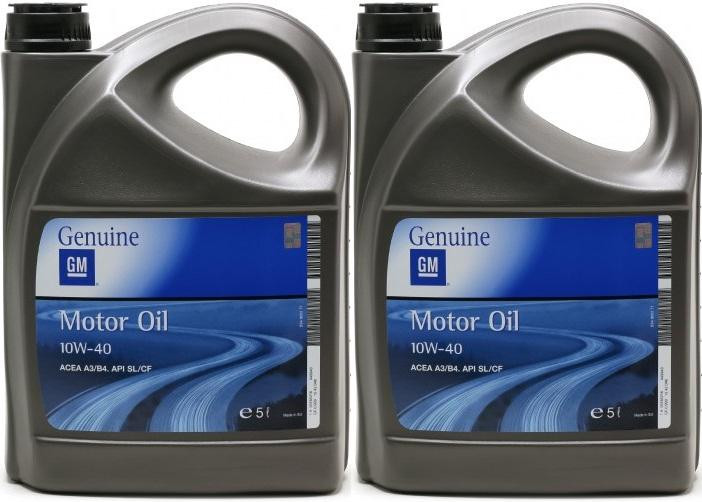 Original GM Opel 10W-40 Diesel & Benziner Motoröl 2x 5 = 10 Liter