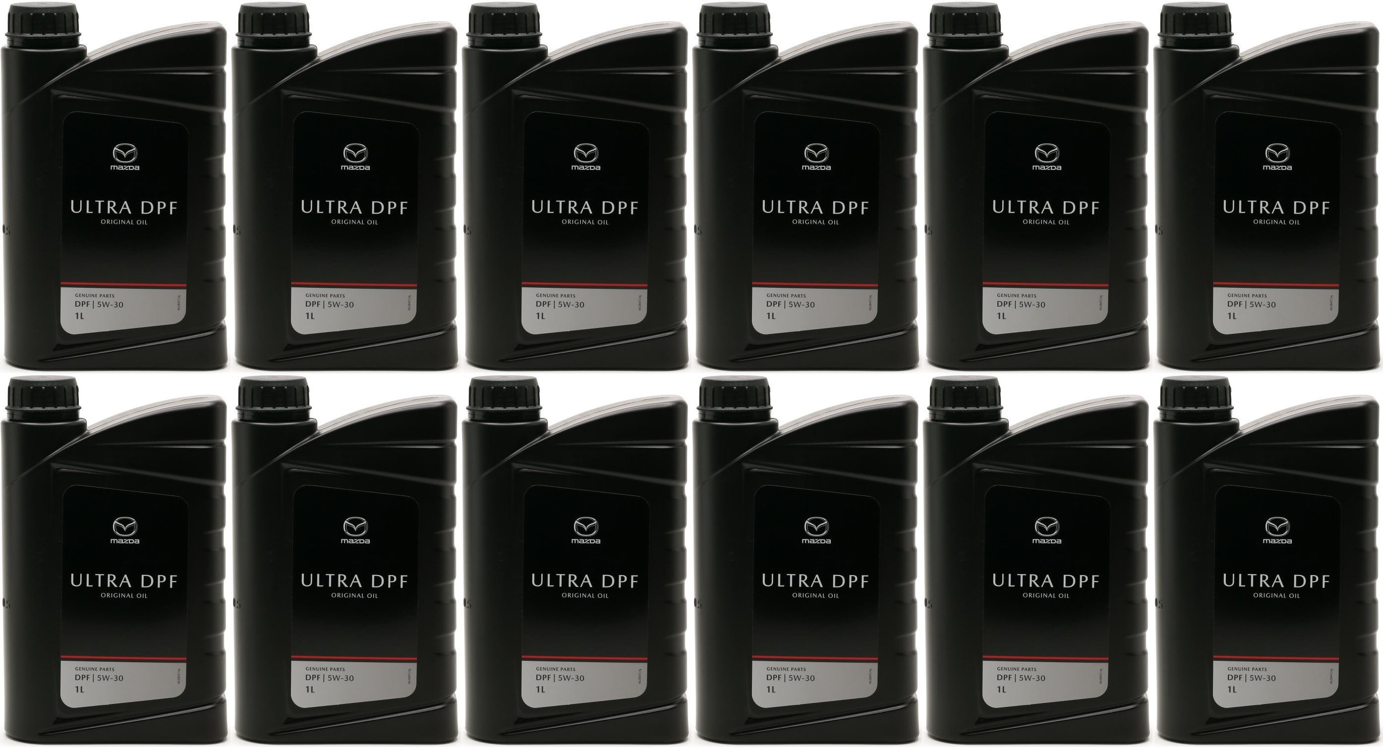 Original Mazda Ultra DPF 5W-30 Motoröl 12x 1l = 12 Liter