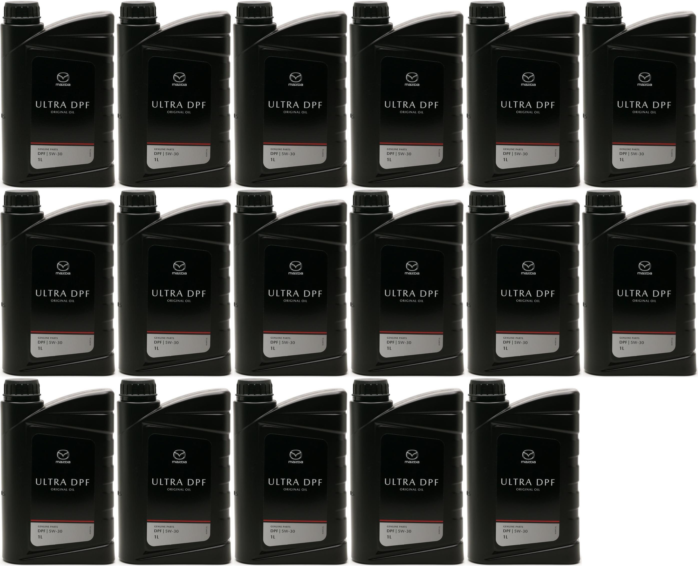 Original Mazda Ultra DPF 5W-30 Motoröl 17x 1l = 17 Liter