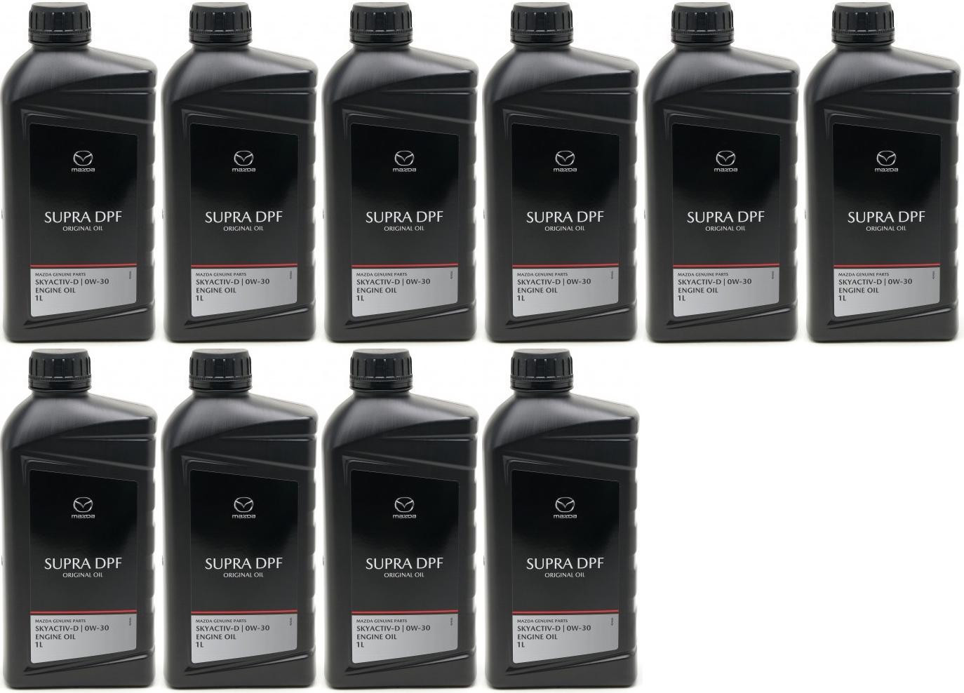Original Mazda Oil DPF Supra 0W-30 Motoröl 10x 1l = 10 Liter