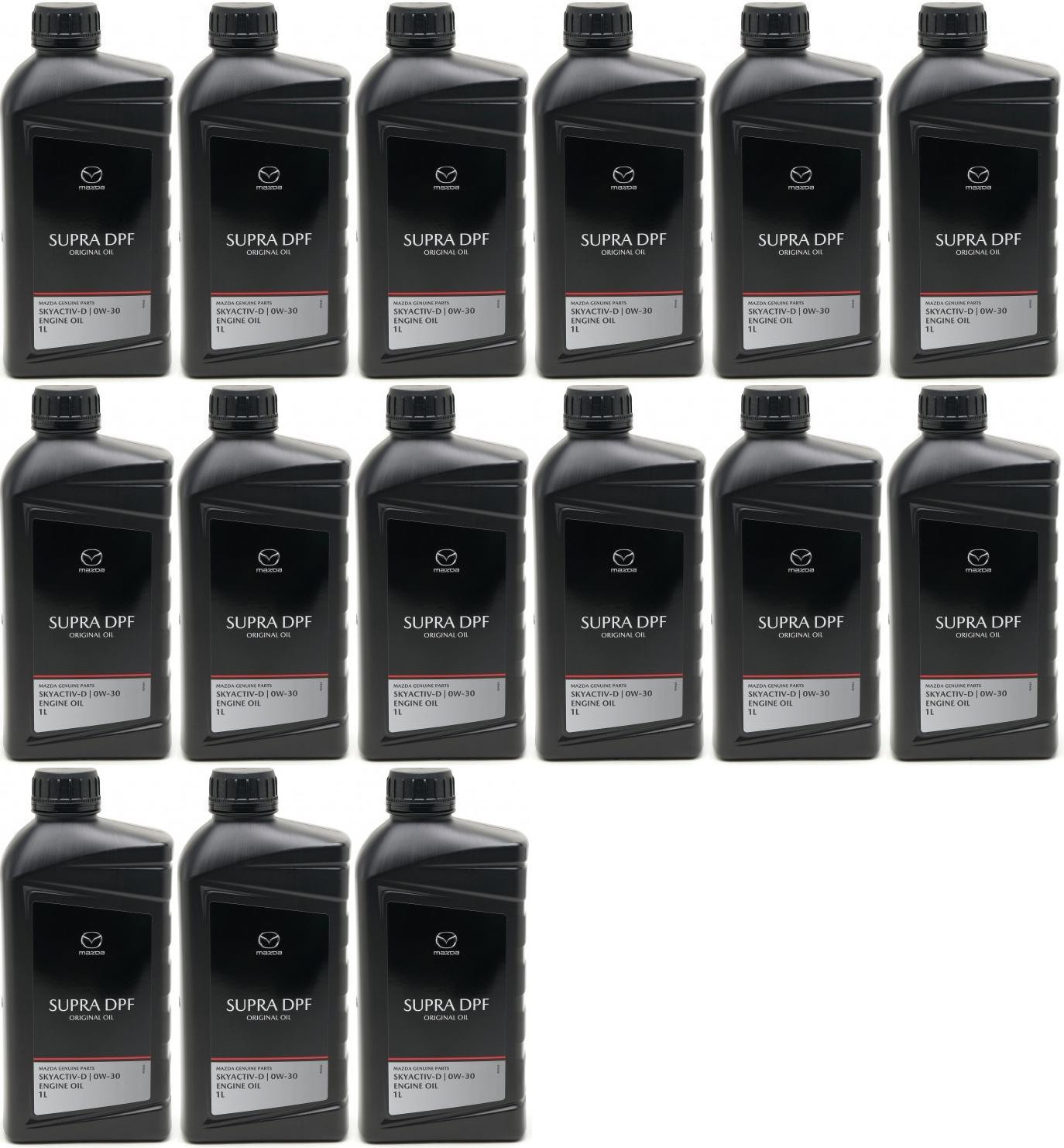 Original Mazda Oil DPF Supra 0W-30 Motoröl 15x 1l = 15 Liter
