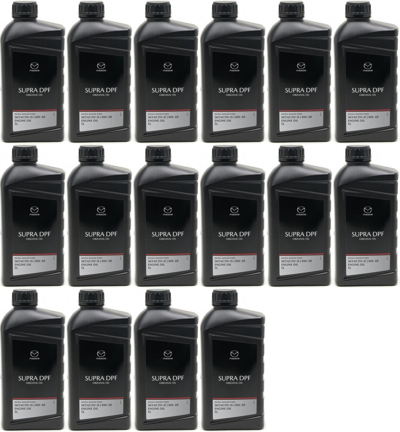 Original Mazda Oil DPF Supra 0W-30 Motoröl 16x 1l = 16 Liter