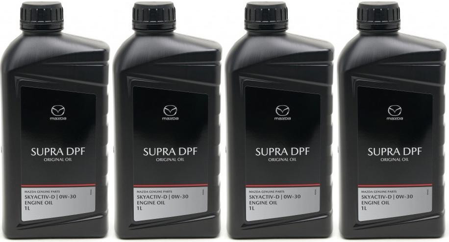 Original Mazda Oil DPF Supra 0W-30 Motoröl 4x 1l = 4 Liter