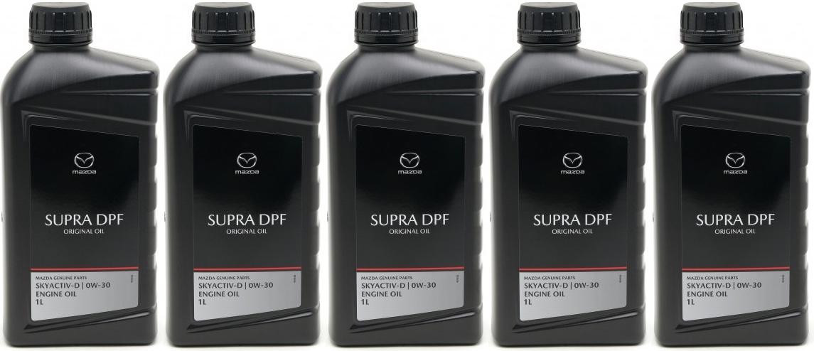 Original Mazda Oil DPF Supra 0W-30 Motoröl 5x 1l = 5 Liter