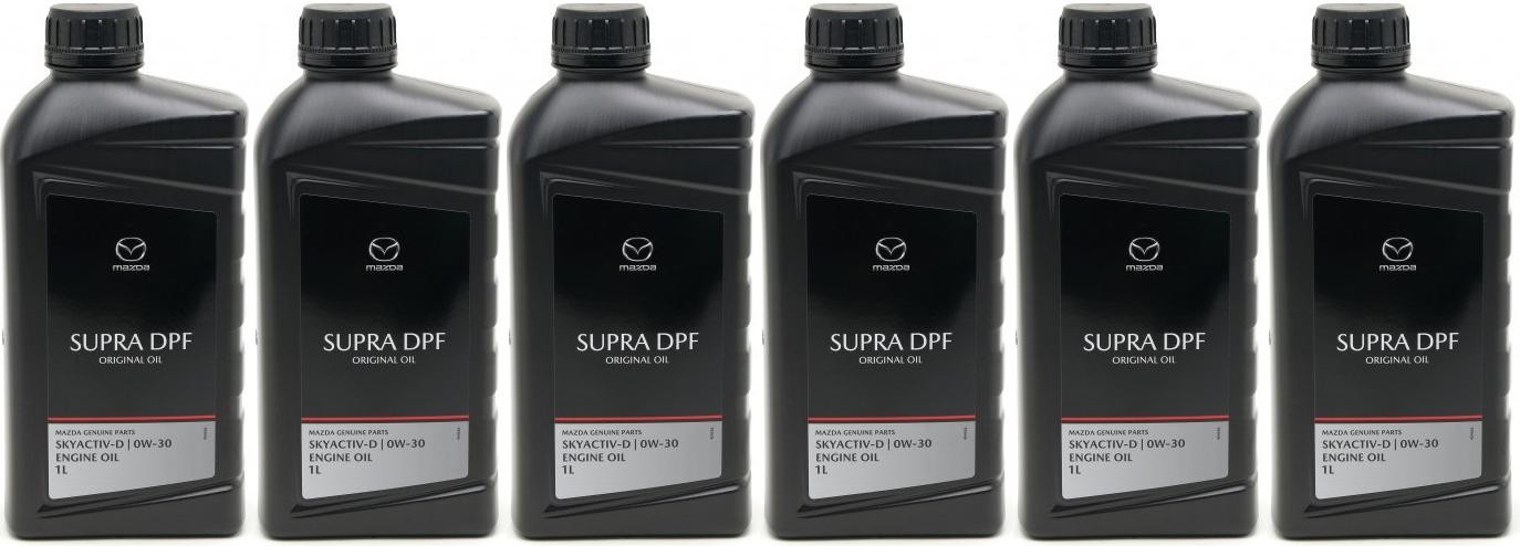 Original Mazda Oil DPF Supra 0W-30 Motoröl 6x 1l = 6 Liter