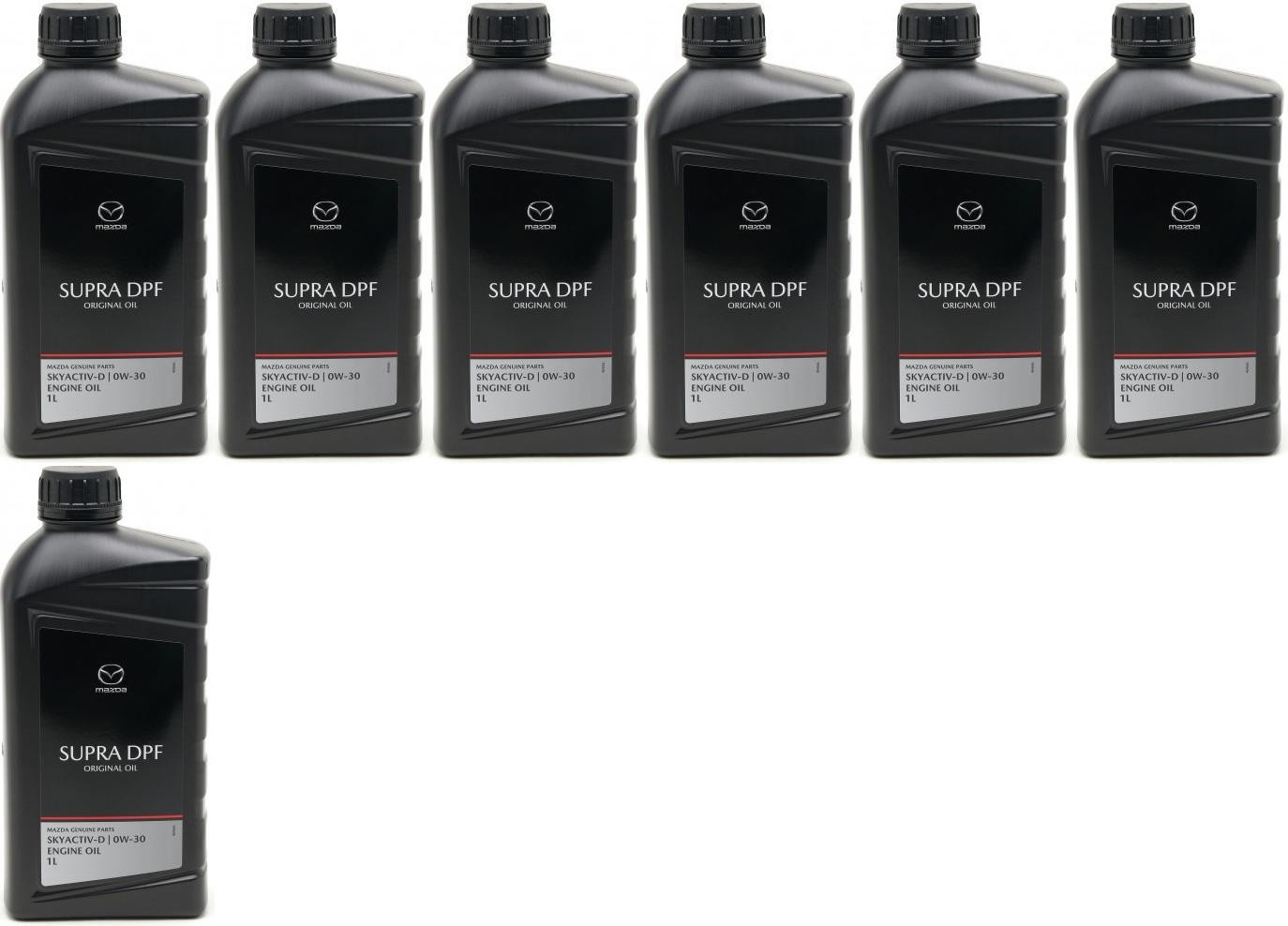 Original Mazda Oil DPF Supra 0W-30 Motoröl 7x 1l = 7 Liter