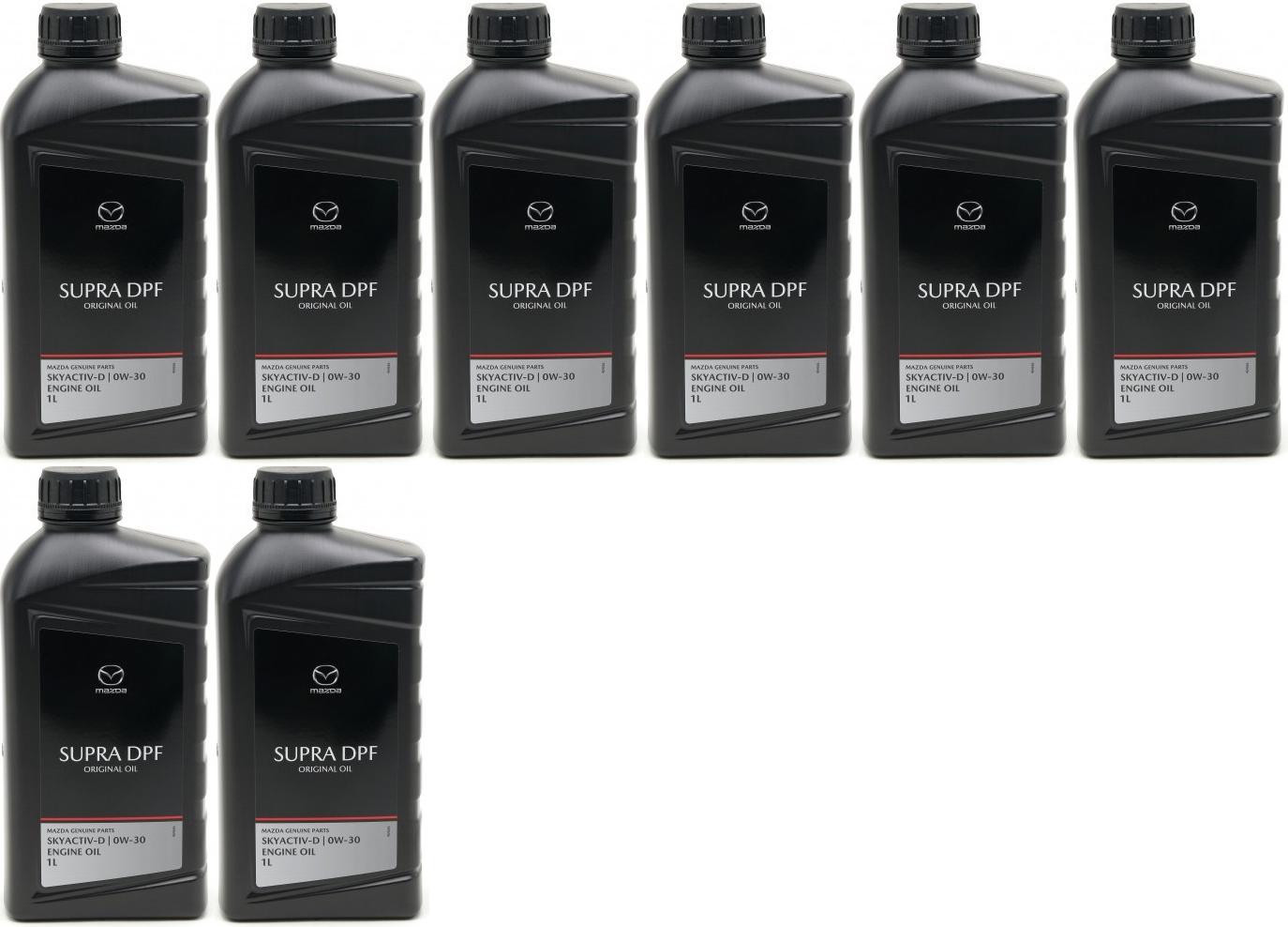 Original Mazda Oil DPF Supra 0W-30 Motoröl 8x 1l = 8 Liter