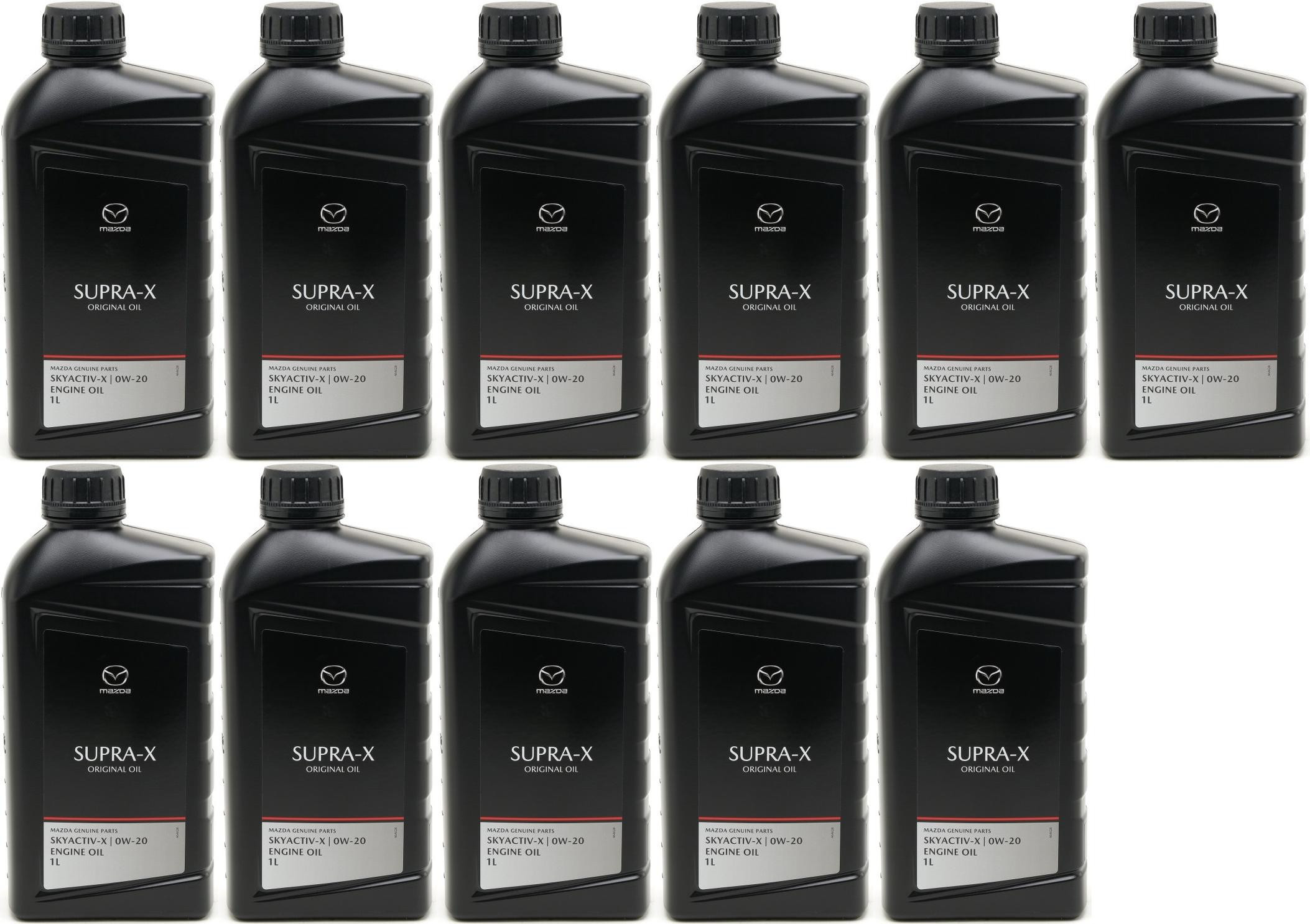 Original Mazda Oil Supra 0W-20 Motoröl 11x 1l = 11 Liter