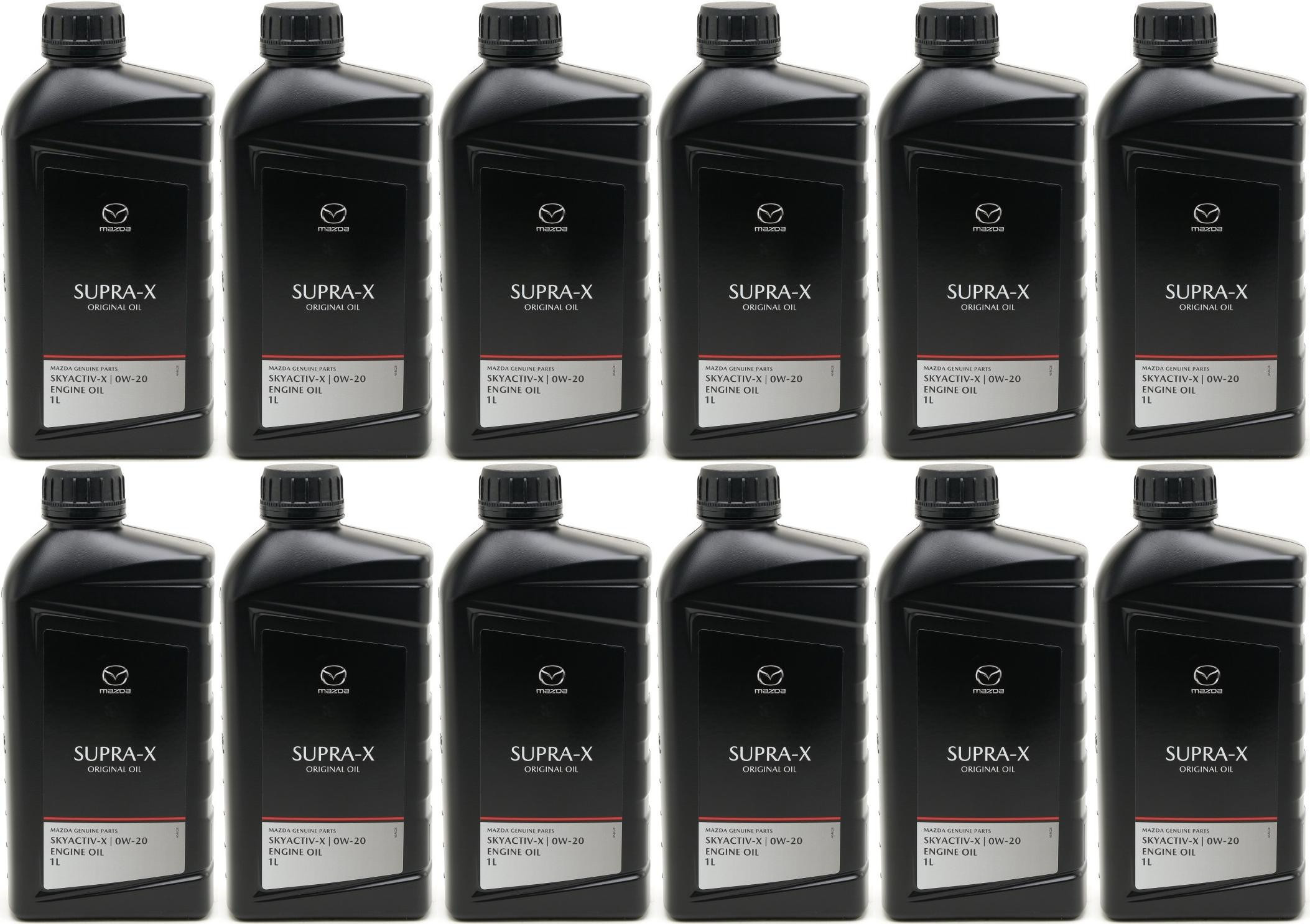 Original Mazda Oil Supra 0W-20 Motoröl 12x 1l = 12 Liter