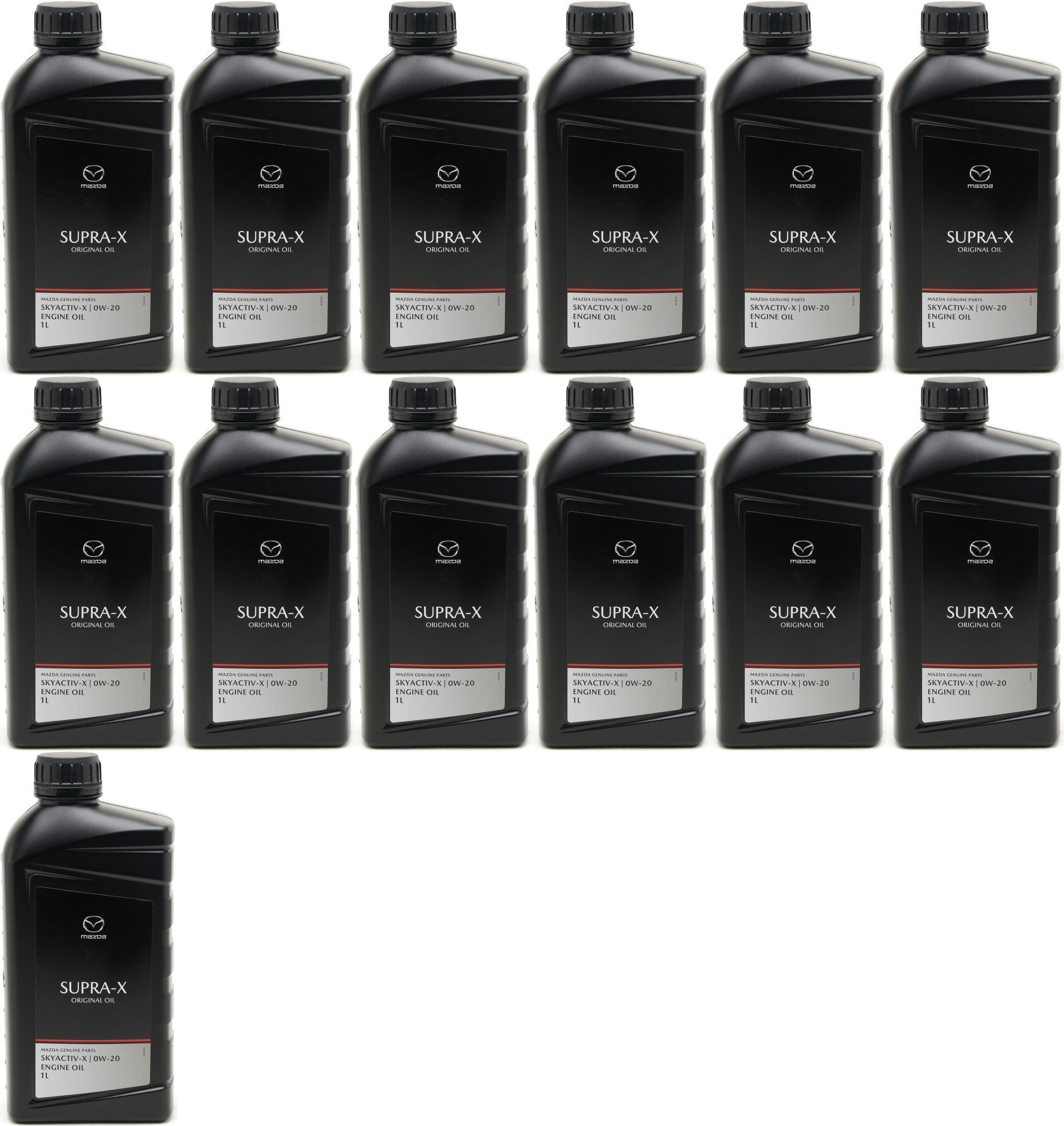 Original Mazda Oil Supra 0W-20 Motoröl 13x 1l = 13 Liter