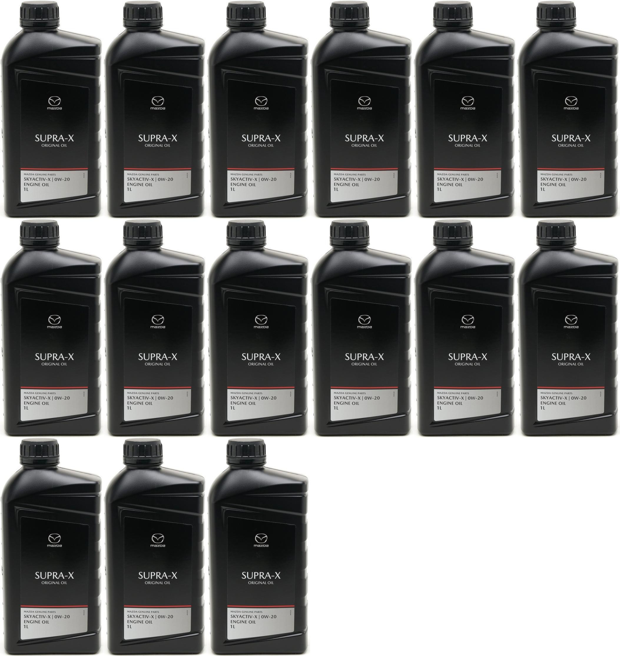 Original Mazda Oil Supra 0W-20 Motoröl 15x 1l = 15 Liter