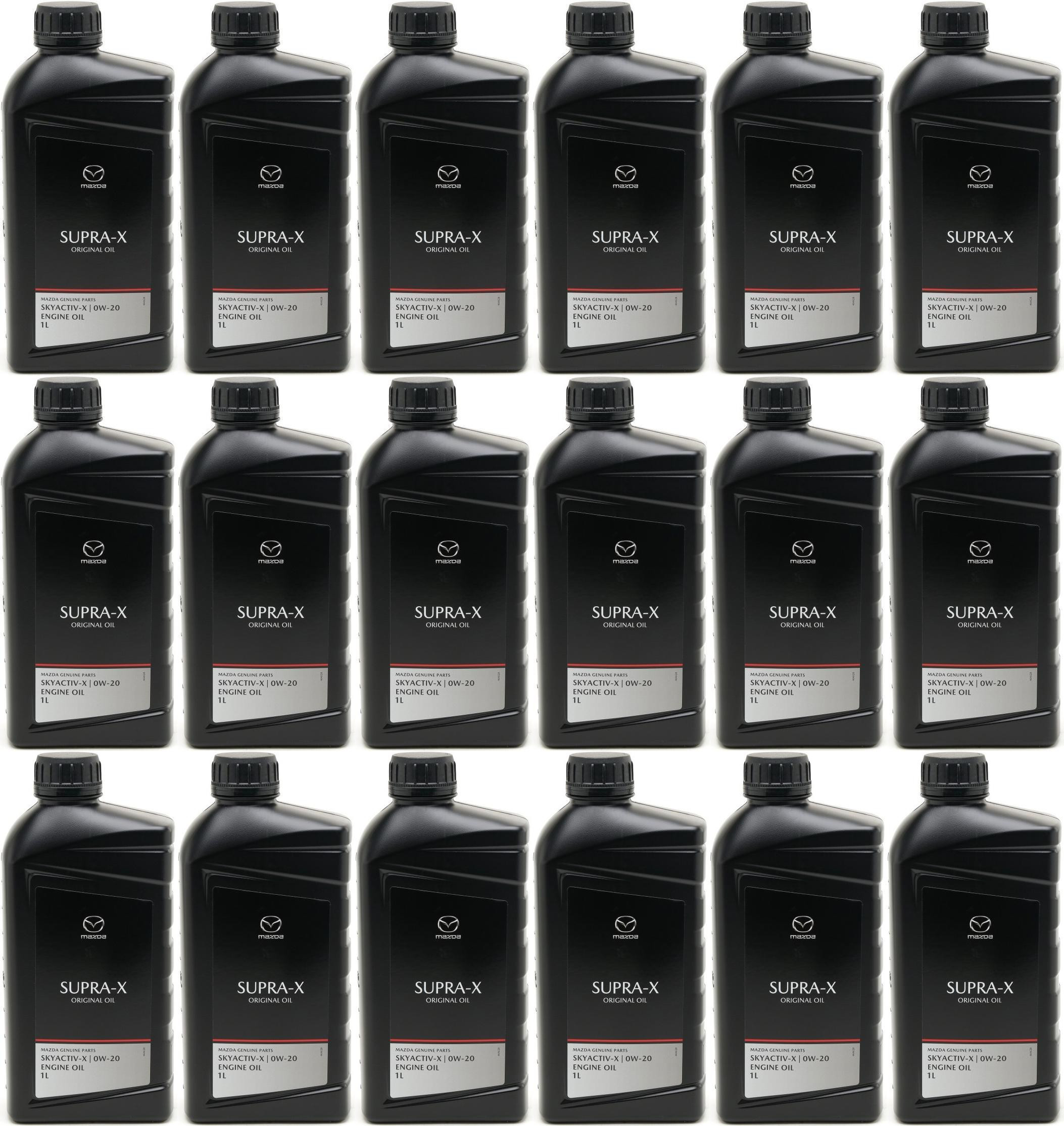 Original Mazda Oil Supra 0W-20 Motoröl 18x 1l = 18 Liter