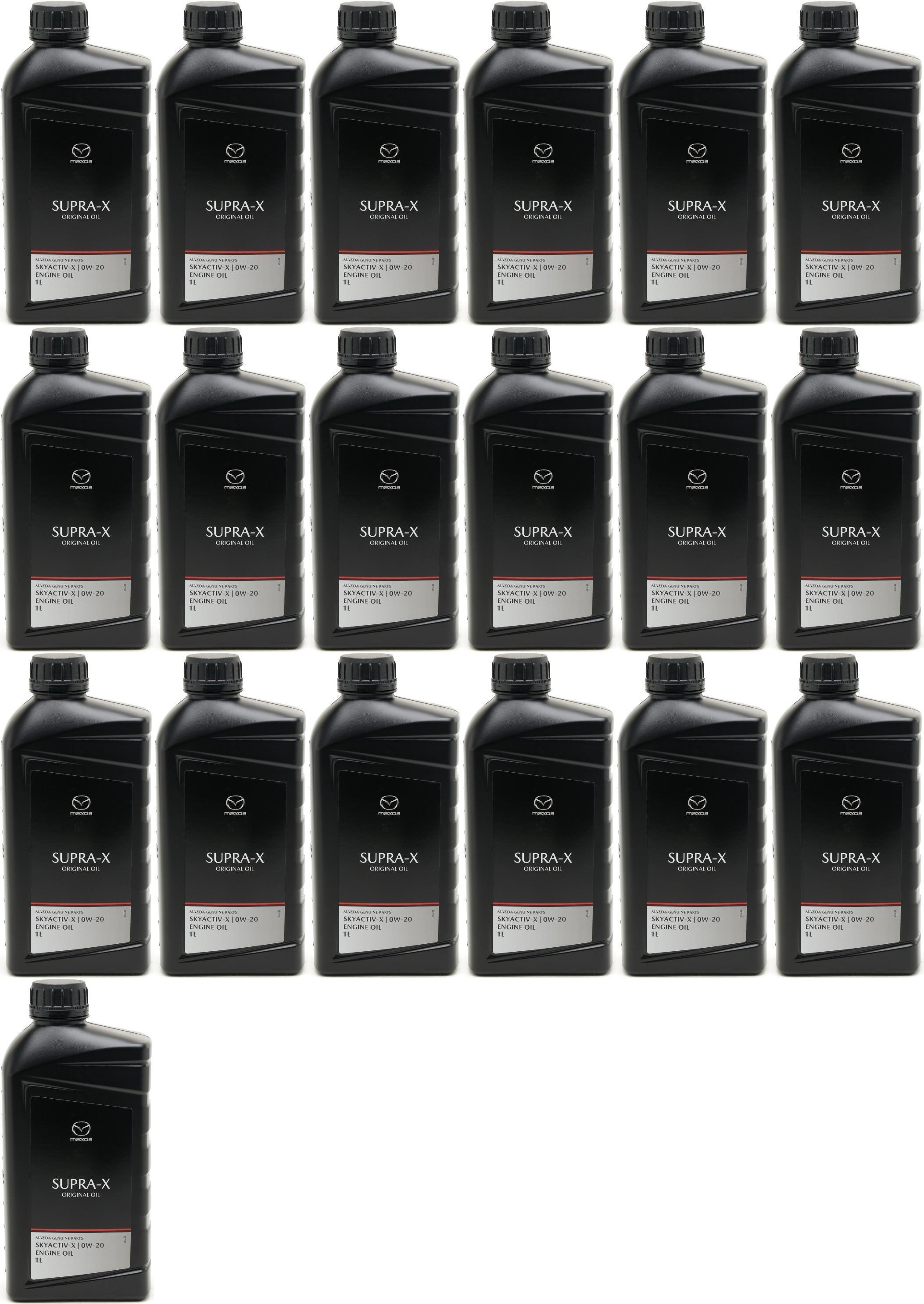 Original Mazda Oil Supra 0W-20 Motoröl 19x 1l = 19 Liter