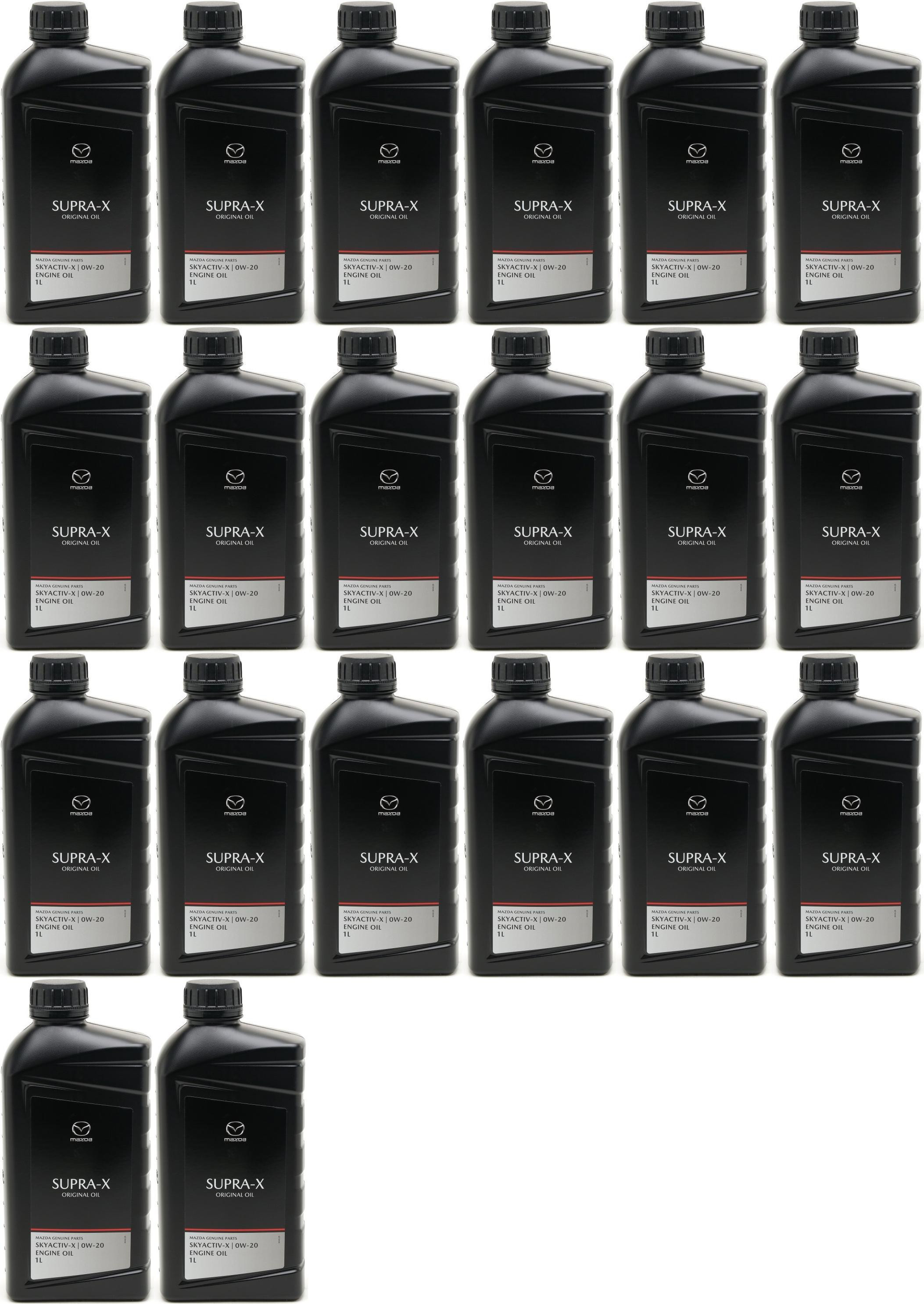 Original Mazda Oil Supra 0W-20 Motoröl 20x 1l = 20 Liter