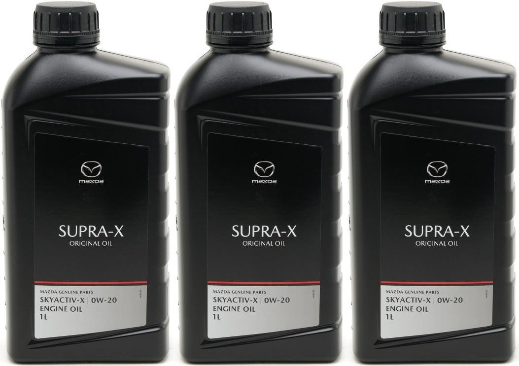 Original Mazda Oil Supra 0W-20 Motoröl 3x 1l = 3 Liter