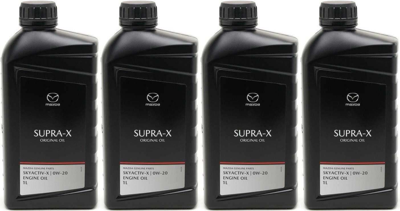 Original Mazda Oil Supra 0W-20 Motoröl 4x 1l = 4 Liter