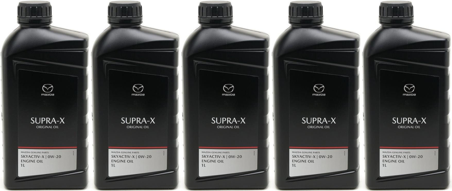 Original Mazda Oil Supra 0W-20 Motoröl 5x 1l = 5 Liter