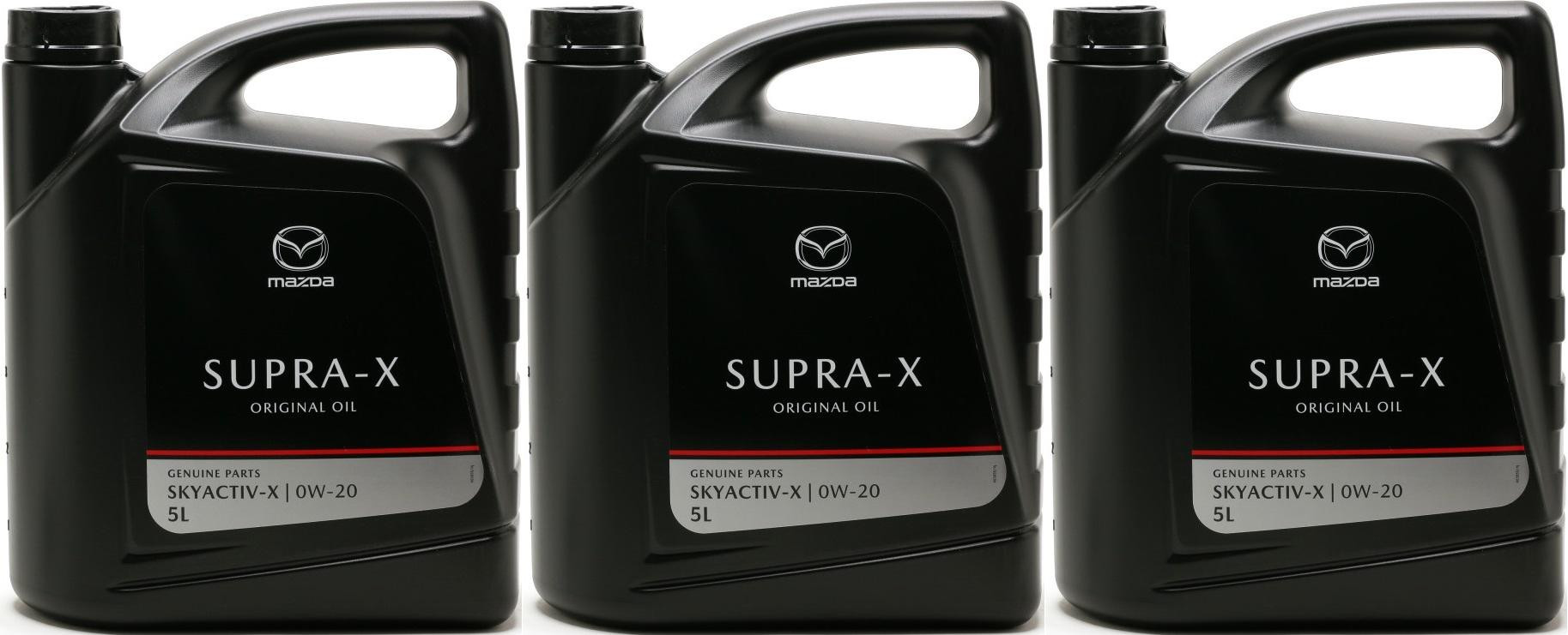 Original Mazda Oil Supra 0W-20 Motoröl 3x 5 = 15 Liter