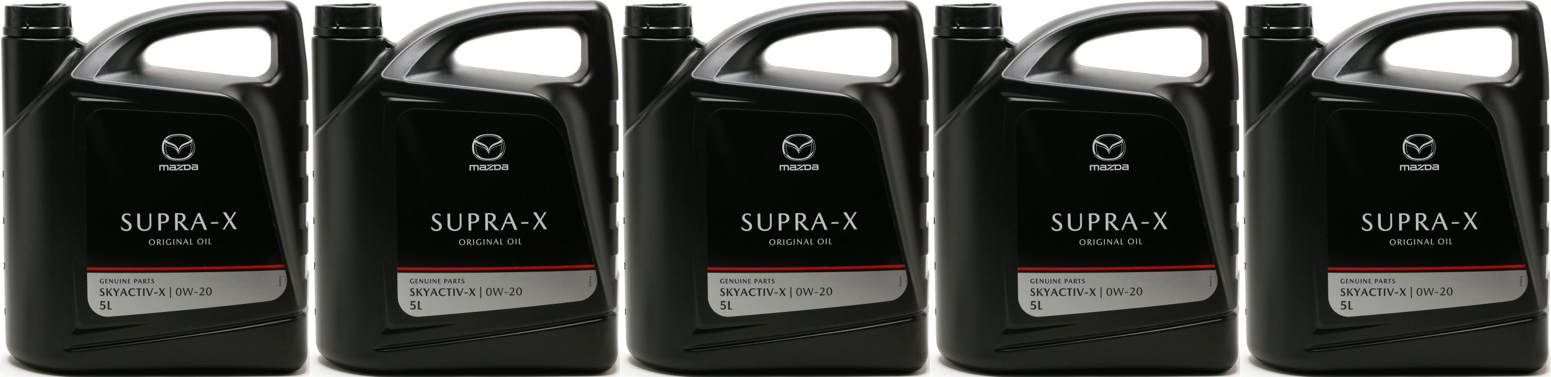 Original Mazda Oil Supra 0W-20 Motoröl 5x 5 = 25 Liter