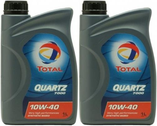 Total Quartz 7000 10W-40 Diesel & Benziner Motoröliter 2x 1l = 2 Liter