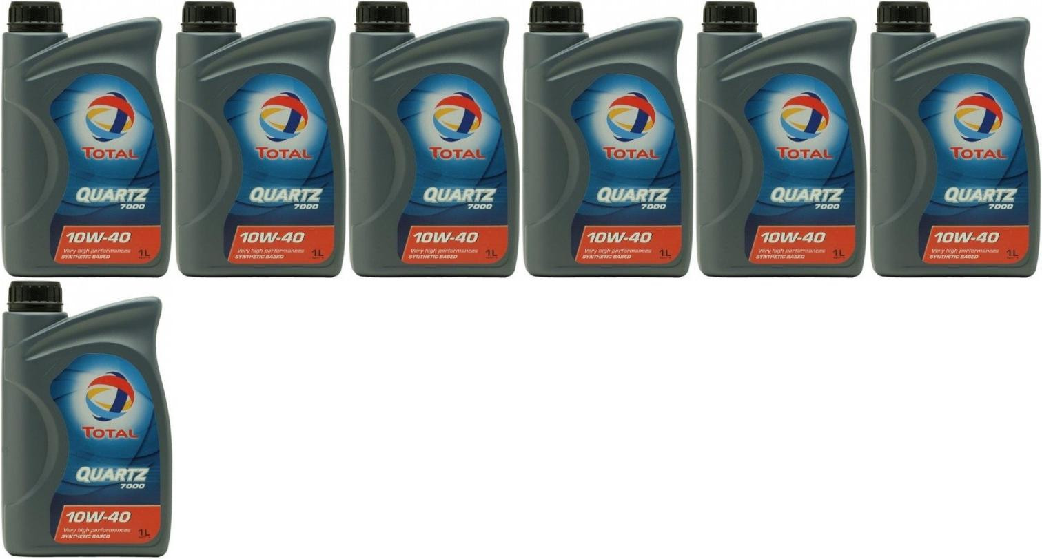 Total Quartz 7000 10W-40 Diesel & Benziner Motoröliter 7x 1l = 7 Liter