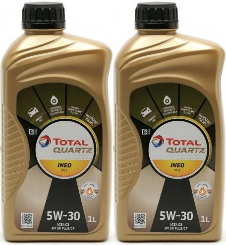 TOTAL Quartz Ineo MC3 5W-30 Motoröl 2x 1l = 2 Liter