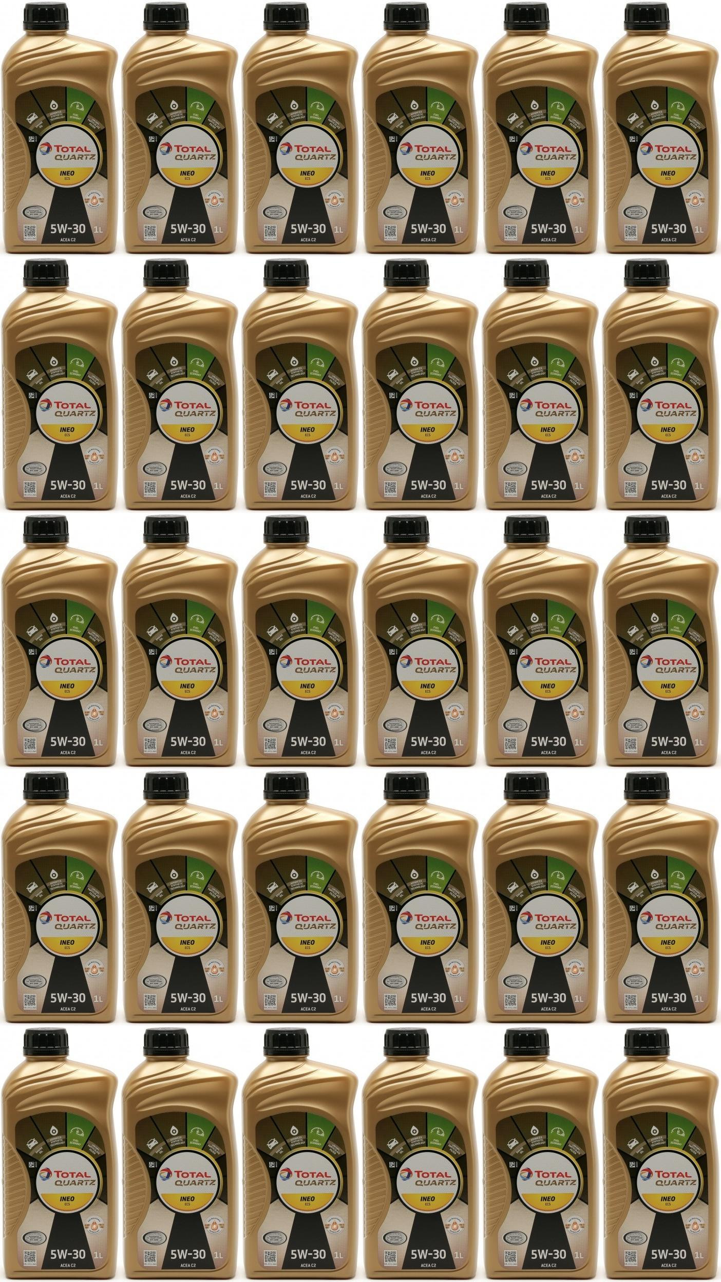 TOTAL Quartz Ineo ECS 5W-30 Motoröl 30x 1l = 30 Liter