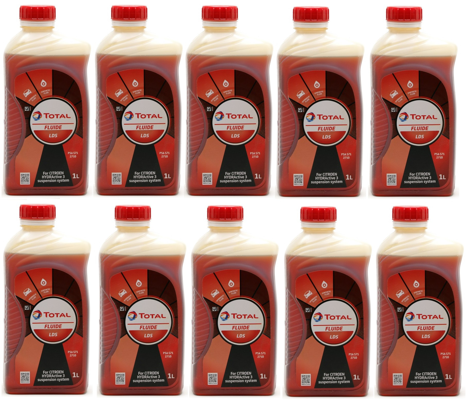 Total Fluide LDS Hydrauliköl 10x 1l = 10 Liter