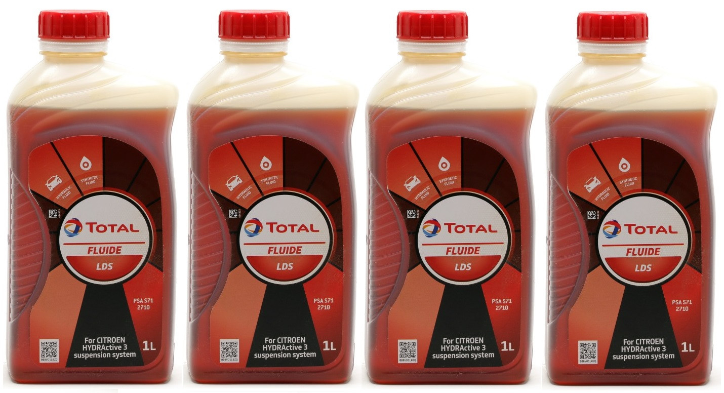 Total Fluide LDS Hydrauliköl 4x 1l = 4 Liter