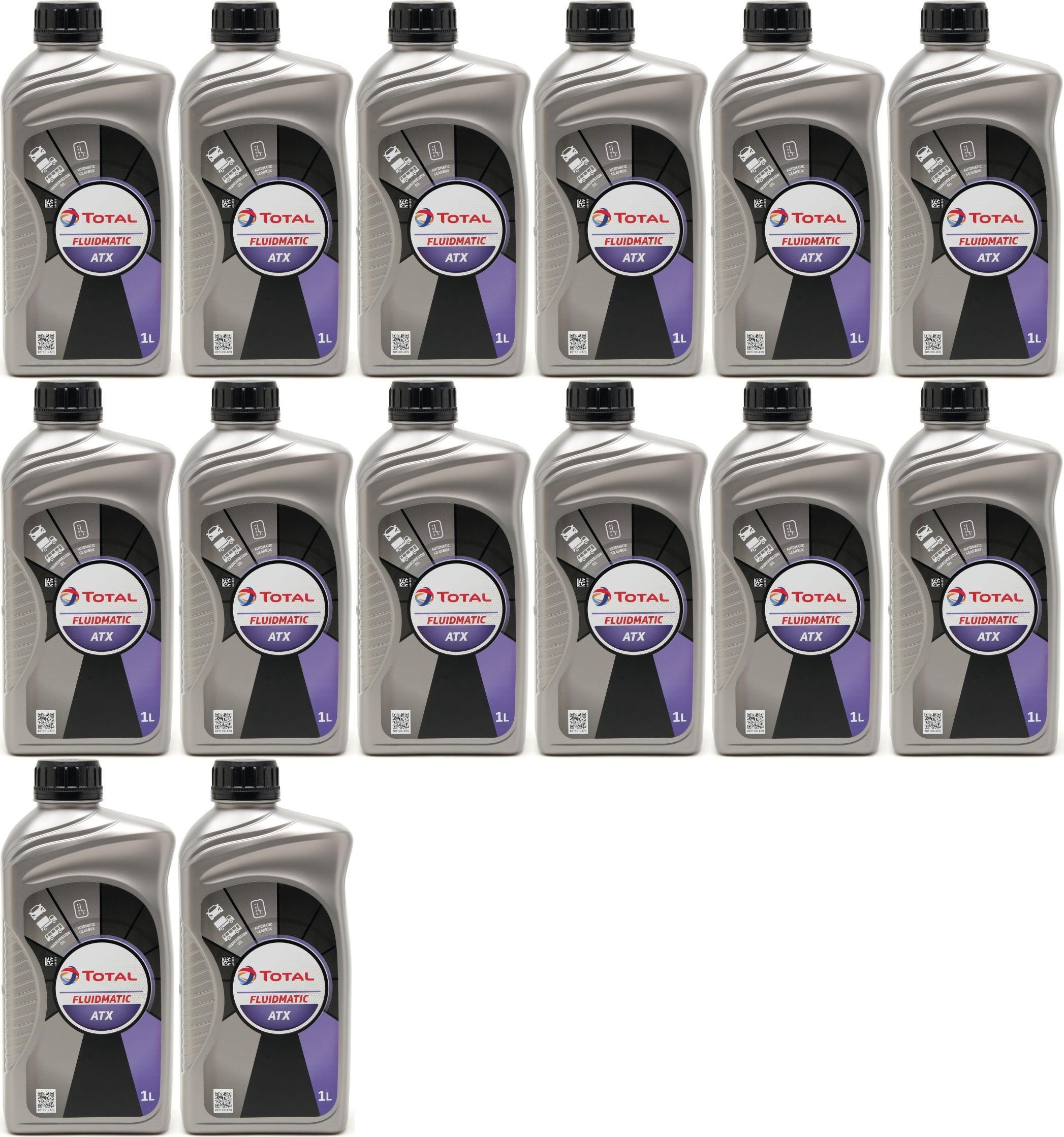 Total Fluide ATX Automatikgetriebeöl 14x 1l = 14 Liter