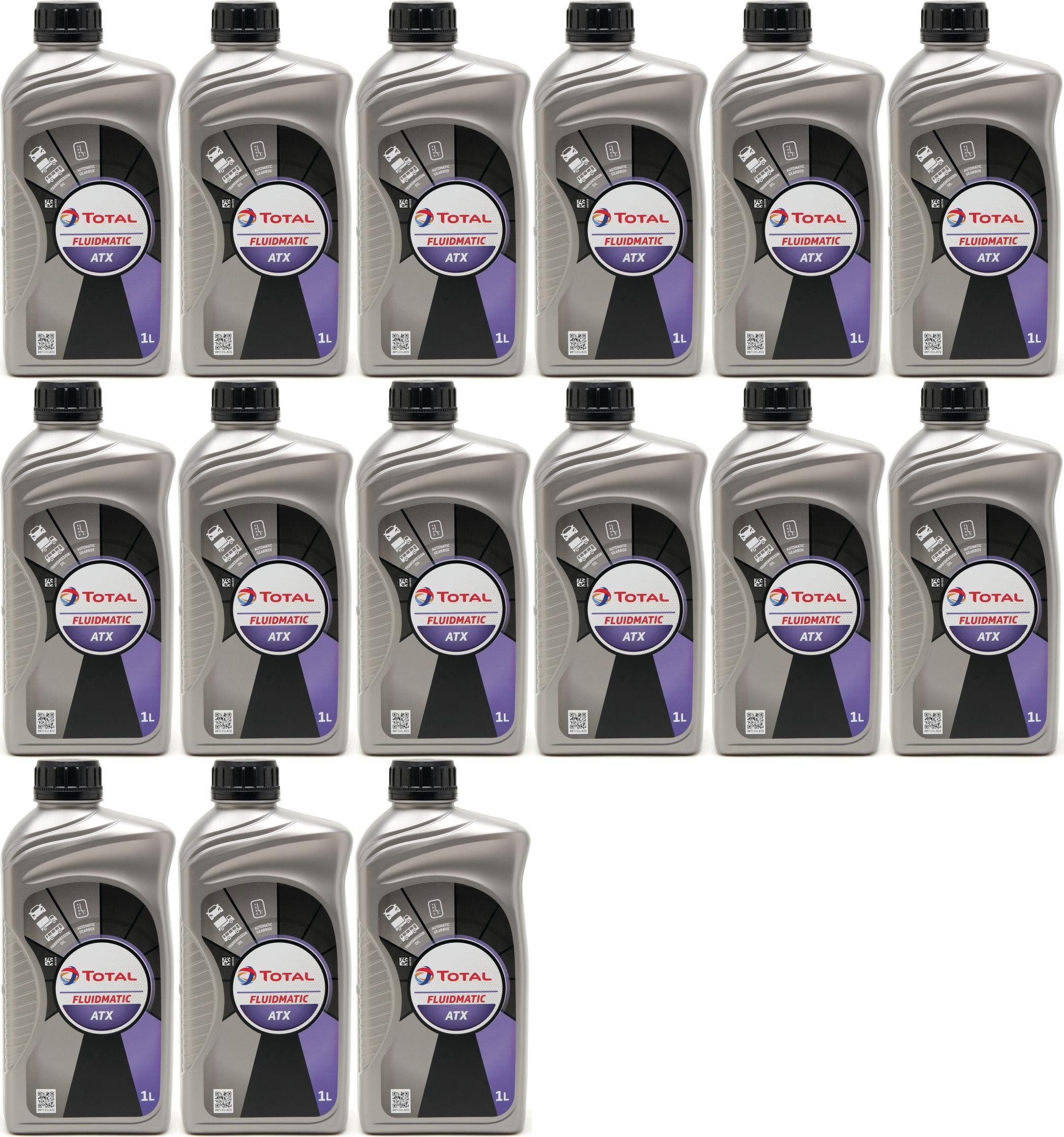 Total Fluide ATX Automatikgetriebeöl 15x 1l = 15 Liter