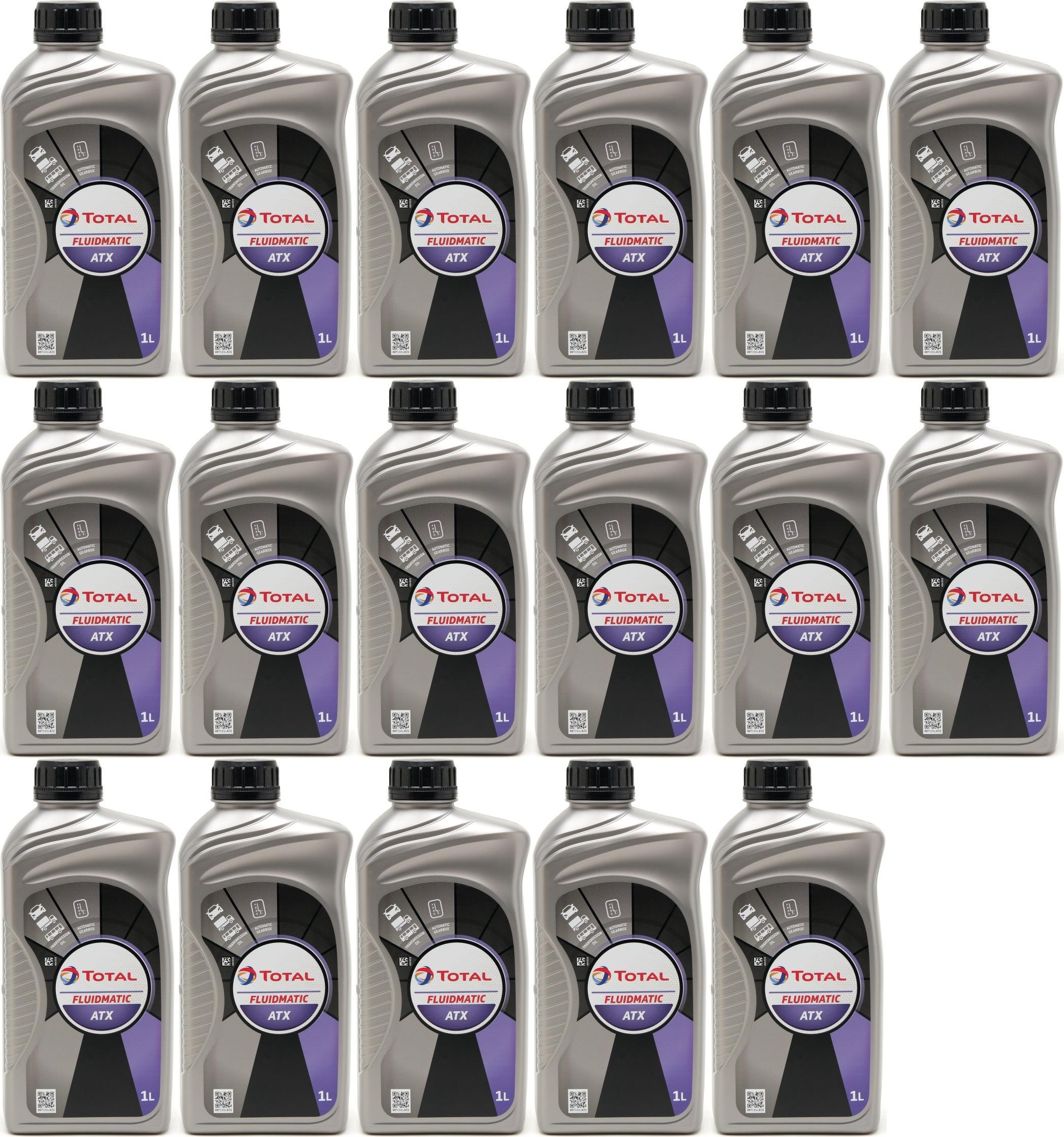 Total Fluide ATX Automatikgetriebeöl 17x 1l = 17 Liter