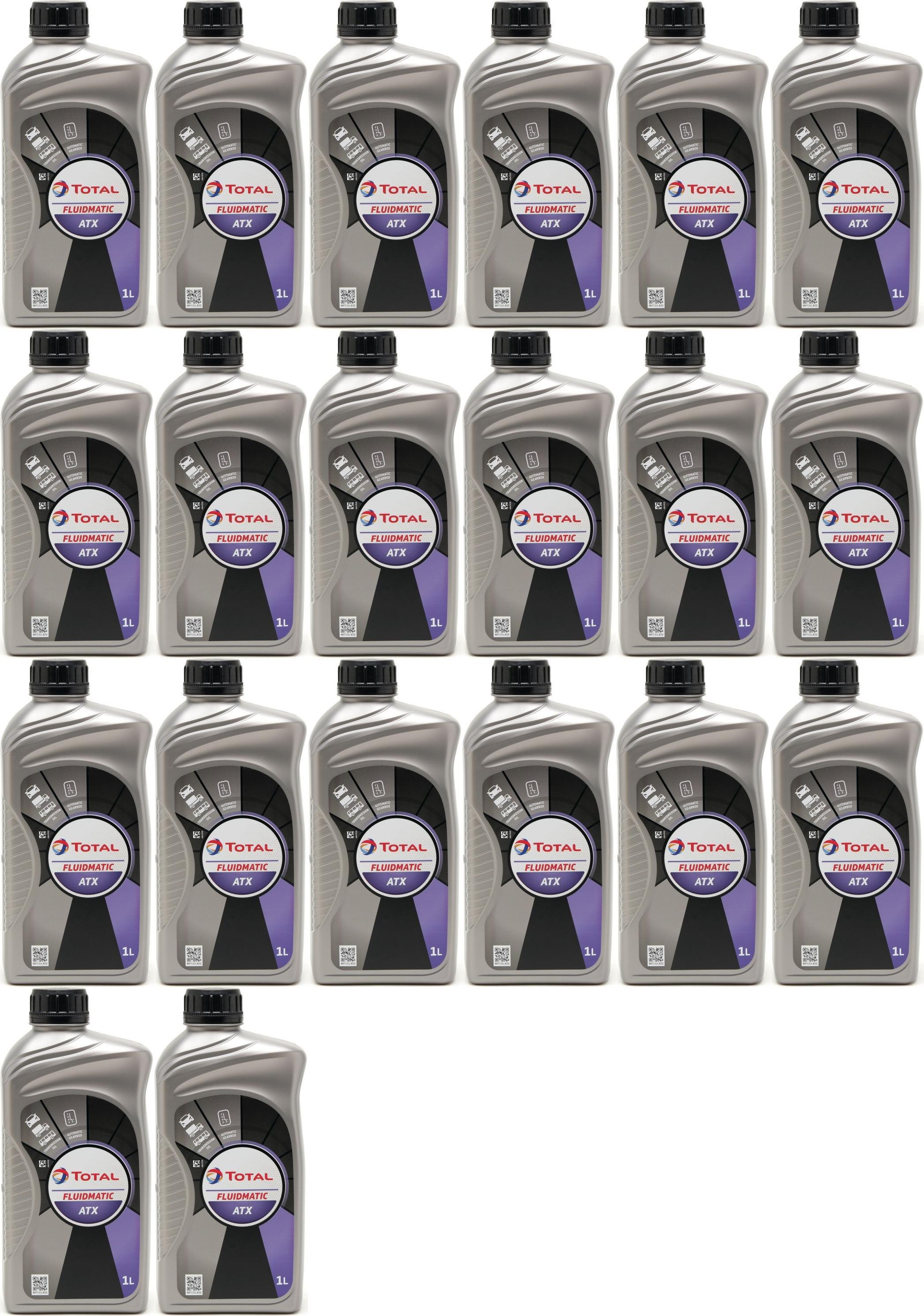 Total Fluide ATX Automatikgetriebeöl 20x 1l = 20 Liter